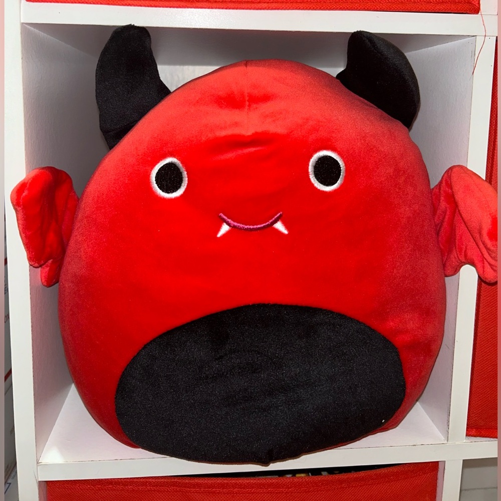 Red and Black Playful New Soft Bat Stuffed Animal Plush
